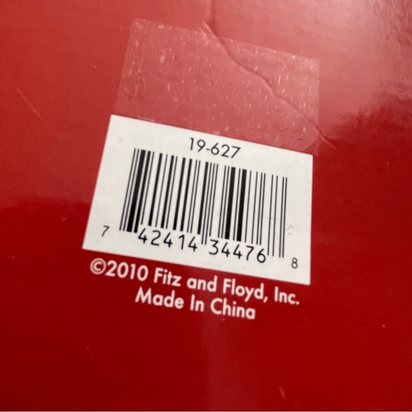 Fitz And Floyd Snowman Elongated Serving Tray - Picture 8 of 9